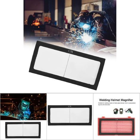 Verre de Soudure avec Loupe, Lentille Magnifiante pour Protection Oculaire, Accessoires Soudeur - Dioptries 0.75/1.25/1.75/2.25 (Modèle 1.75) (1/5)