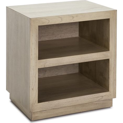 Table de chevet 2 niches bois massif clair Telo