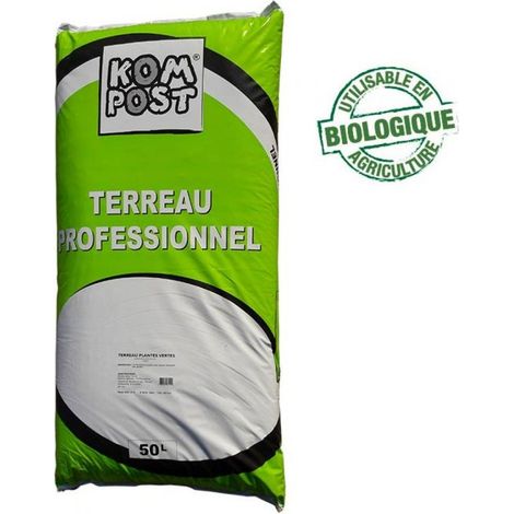 Terreau plantes vertes, sac de 50 litres - PRO12 (1/2)