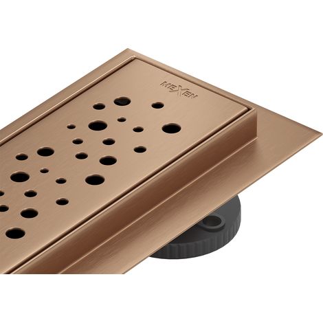 Mexen Flat M12 Linienentwässerung 80 cm, gebürstetes Kupfer - 1C21080-15 (1/5)