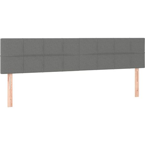 Maison Exclusive - Cabeceros tela gris oscuro 180x5x78/88 cm (1/5)