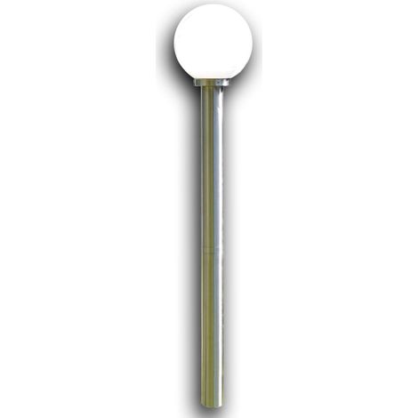 Lámpara de pie esférica de acero inoxidable de 110 cm luminaria decorativa 2402030