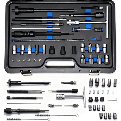 Kit de fraisage de corps d'injecteur (28 pièces), kit de nettoyage d'arbre de bouchon de préchauffage de corps d'injecteur, kit de fraisage d'injecteur, outils pour buses d'injecteur, kit de fraisage (1/5)
