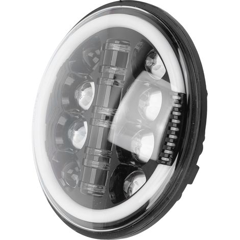 Runder 7-Zoll-Motorradscheinwerfer mit 8 LEDs, 6500K-7000K, 4400LM, IP67 wasserdicht, 12V, universelles Motorrad-Frontlicht (1/5)