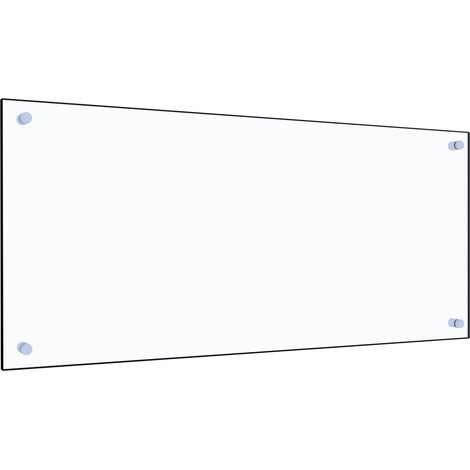 Dosseret de cuisine Fond de hotte Transparent 90 x 40 cm Verre trempé 25541 (1/5)