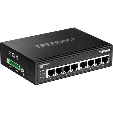 TI-G80 switch Unmanaged L2 Gigabit Ethernet (10/100/1000) Black