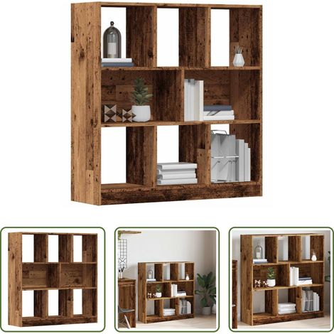 Bücherregal Altholz - Bücherregal Altholz-Optik 97,5x29,5x100 cm Holzwerkstoff (1/5)