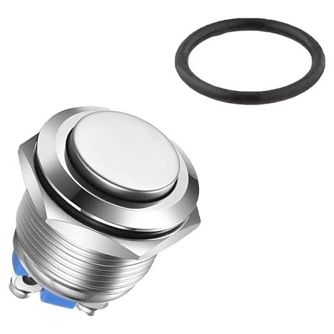 Pulsante di avvio rotondo 16 mm, interruttore a pressione in metallo set SP (1/5)
