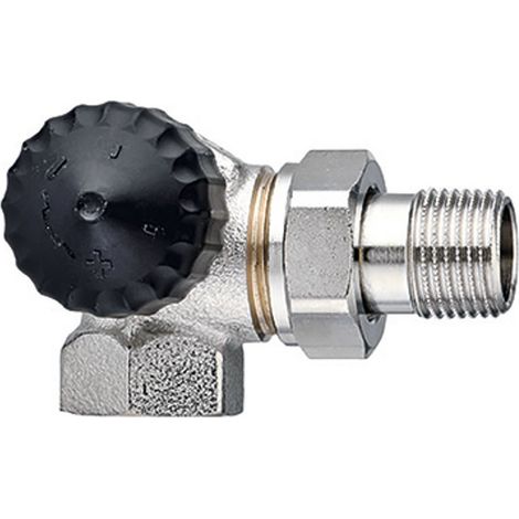 HEIMEIER Cuerpo de válvula termostática con resistencia reducida, escuadra angular/izq., DN15, 2341-02.000