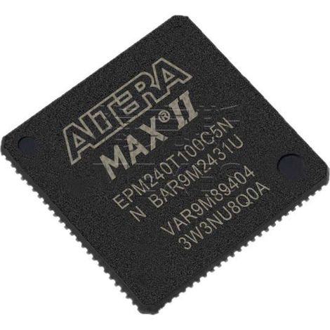 Microcontroller chip (MCU) EPM240T100C5N, electronic component chip (IC), electronic components, electronic parts (5 components) for assembly.