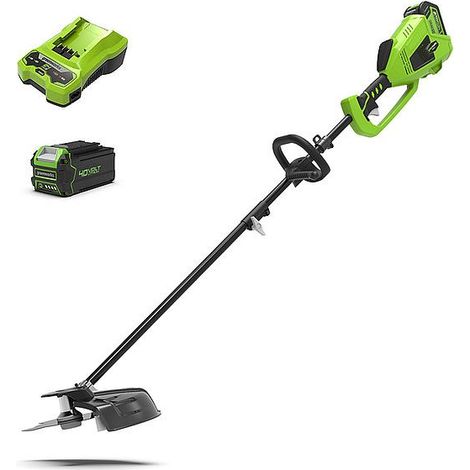 Greenworks – Débroussailleuse à batterie 40V – Largeur de coupe 40cm – Capacité batterie 4Ah – Moteur Brushless pour performance accrue (1/10)