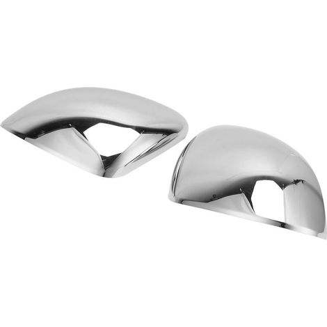 2PCS Coques Rétroviseurs Extérieurs Chromé Brillant Adhésif pour FIAT 500X 2014-2019