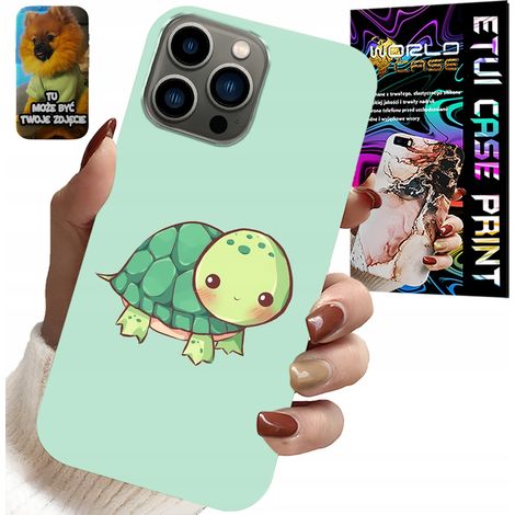 Hülle für iPhone 13 Pro – niedliche Schildkrötenmotive für Kinder + Glas (1/5)