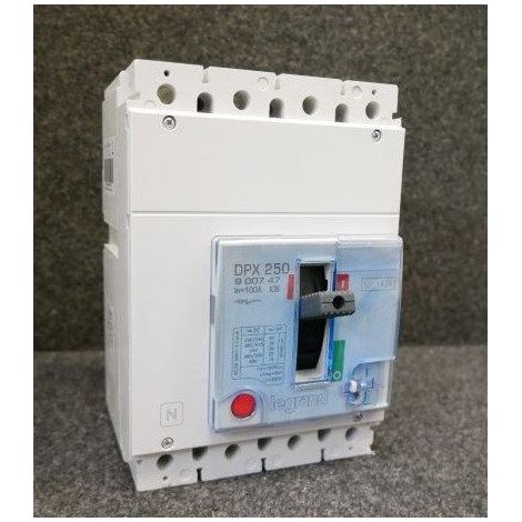 Disjoncteur de puissance DPX250 magnétique seul pouvoir de coupure 36kA 4P 100A (1/2)