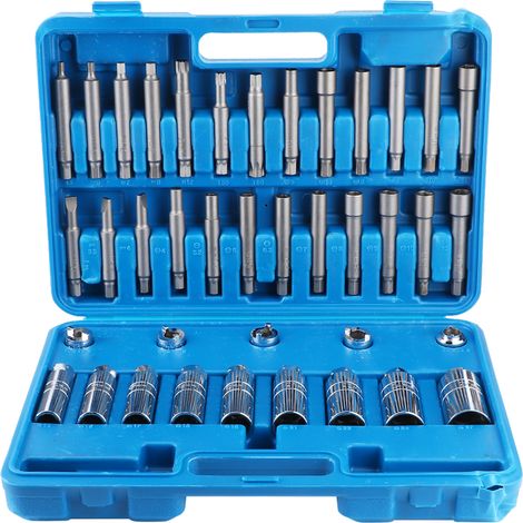 39 pièces Kit de douilles extractrices d'écrous d'amortisseur pour Mercedes-Benz W203 (1/5)