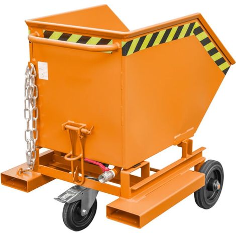 Bauer Südlohn Caisson à copeaux SKW-ET 250, peint, orange jaune (1/2)