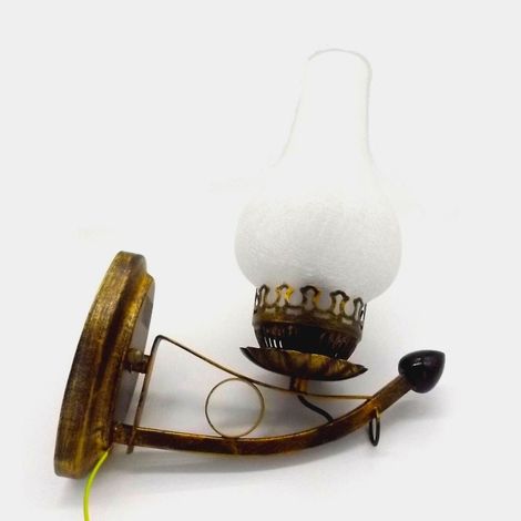 Lampada da parete a led rustica 5w con effetto fiamma di fuoco