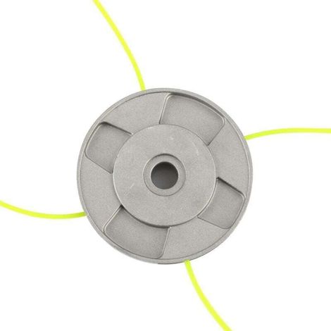 aluminium Tête de débroussailleuse Aluminium fils Tête Coupe-bordure 4 lignes Universel Tete Debroussailleuse pour Jardin,Pelouse,Patio (1/4)