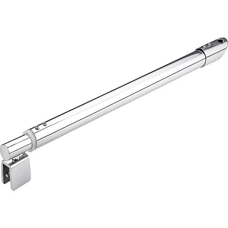 Barre de support télescopique pour paroi douche en verre, mural (1/5)