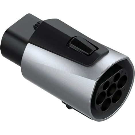 IEC62196 Type 2 vers GBT EV Adaptateur Convertisseur de Charge 250 V 32 A 3 Phases 22 KW Type 2 GB/T Adaptateur de Convertisseur de Chargeur 1 Pièce (1/5)