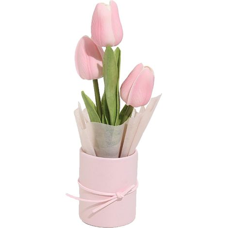 Mini Seau à Tulipes for câlins, Petite boîte à Fleurs, Sac de matériel de Bricolage, Cadeau de fête des mères, de Saint Valentin, Bouquet Fait main