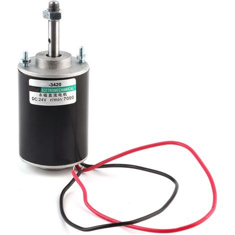 Mini Moteur électrique brossé 30 W pour Petite Table de Coupe, Moteur CCW CCW à Haute Vitesse avec Enroulement de Stator en Cuivre (24v7000 Rev). (1/5)