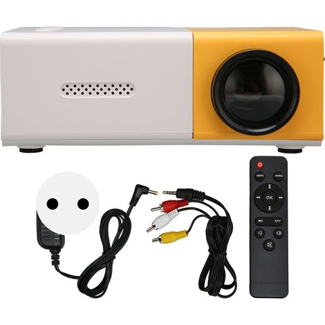 Projecteur Mini HD 1080P Portable Intelligent, Projecteur Film avec USB, Carte Mémoire et Alimentation 100‑240V pour Projection Multimédia