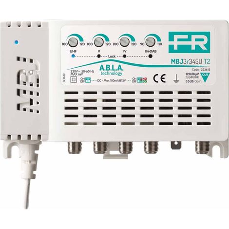 Centralino MBJ3r3+4+5 T2 1 Ingresso Autoalimentato Amplificatore Segnale TV Mod.223620