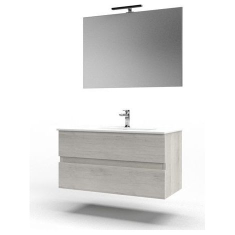 MOBILE BAGNO SOSPESO MOD. STILE L. 100 CM Misura: Cemento