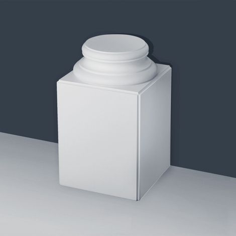 Haute base carrée pour colonne entière K1132 - L35 x H57,5 x L35cm - ORAC DECOR