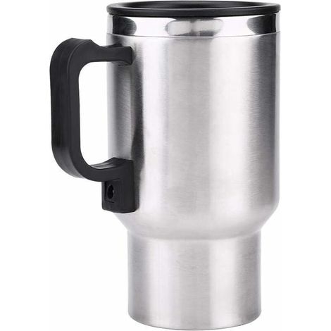 Bouilloire électrique de Voiture Mug Isotherme Tasse de Chauffage de Voyage Thermos 450ml 12V En Acier Inoxydable (1/4)