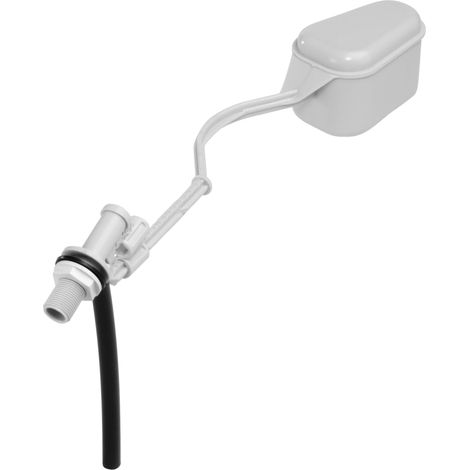 Wirquin 10724088 Caccia d'acqua wc rubinetto galleggiante a leva con alimentazione laterale F12, bianco (1/4)