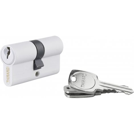 Cilindro europeo STD 35 x 35 mm, bianco, 3 chiavi – THIRARD (1/3)