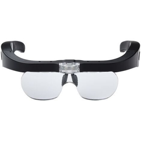 Magnifying Glasses with 2 LED Lights, Headband Magnifier Headset Hands Free for Sewing, Reading Repairs, Jewelry, Watches and Crafts, 4 Detachable Lenses (1/5)