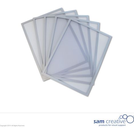 Tableau blanc magnétique Fenêtre A4 argenté set 5 pièces