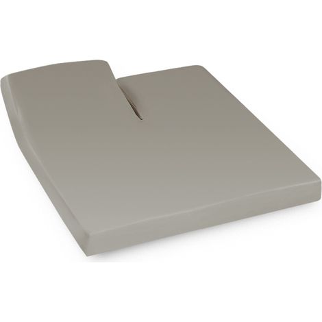 Drap housse relaxation uni coton ALTO - TR Tête relevable uniquement 2x80x190 cm (1/5)
