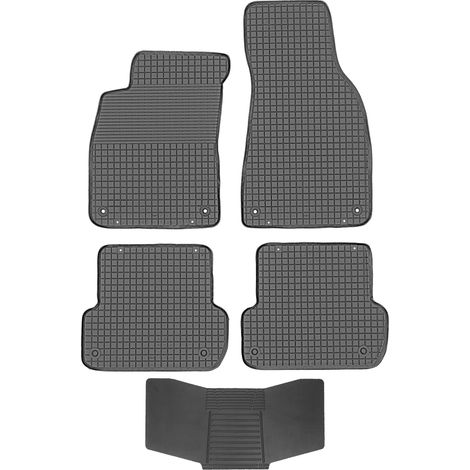 DOMA 212341 Fußmatten + 251992 Abdeckung – Audi A4 B6 B7 2000–2007 / Seat Exeo 2008–2013. STOP. MOUNTED AV vorne und hinten.