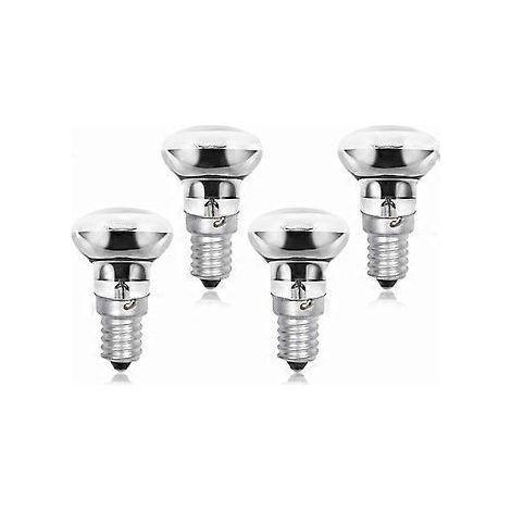 Ampoules de lampe  lave R39 E14 30W, petites ampoules de lampe  lave  rflecteur SES  vis Edison, blanc chaud 2800K R39  intensit variable (lot de 4)