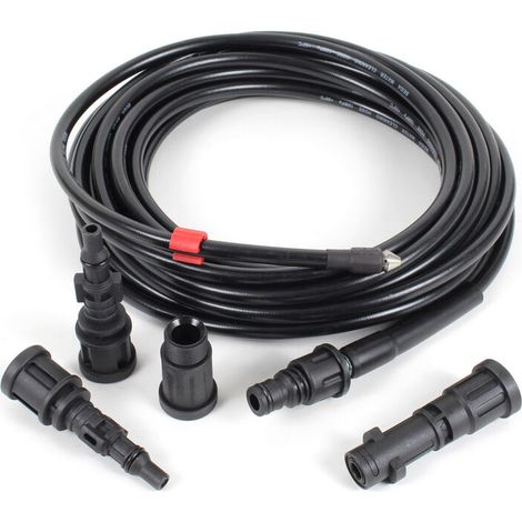 Xpotool – Tuyau déboucheur de canalisation 20m – 4 adaptateurs inclus – Pression 160 bars – Compatible nettoyeurs haute pression