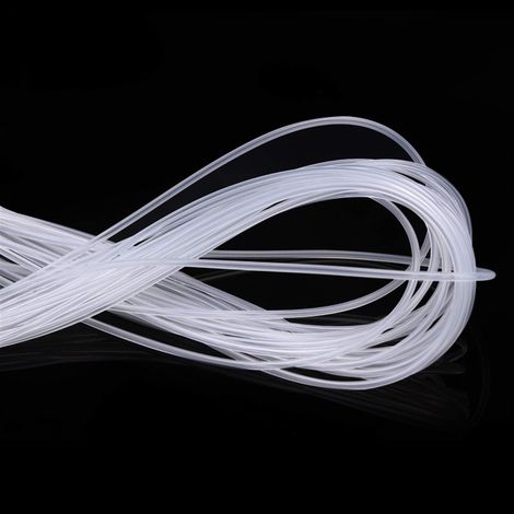 Tuyau en Plastique Transparent Tube de Silicone Flexible Transparent, ID 0.5mm x 1mm OD, Tuyau de Caoutchouc d'eau de Boisson Non Toxique Tuyau d'eau Flexible en Plastique (1/2)
