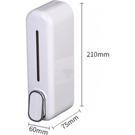Dispenser di sapone autoportante, accessorio da bagno in ABS, dispenser di shampoo, dispenser di sapone a parete, dispenser di sapone manuale per doccia/cucina, casa (1/5)