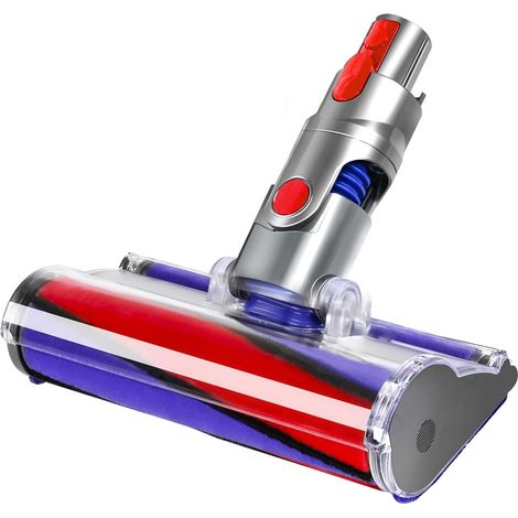 Tête de Brosse à Rouleau Souple pour Aspirateurs sans Fil V7 V8 V10 V11 V15 SV10 SV11 SV12 SV14 Accessoire de Remplacement pour Tête d’aspirateur à Dégagement Rapide, Adapté aux Sols Durs (1/5)