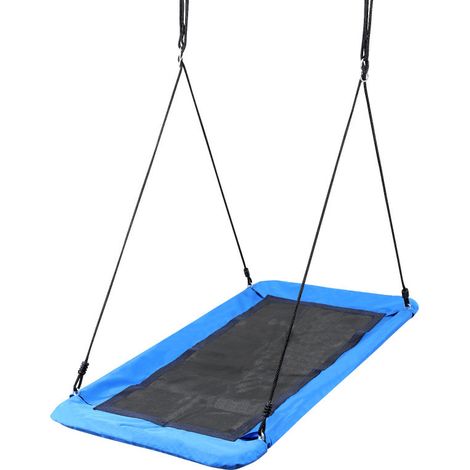 SWANEW Altalena a nido per bambini Altalena a piatto Altalena da giardino Altezza regolabile XXL 160CM Fino a 300 kg (1/5)