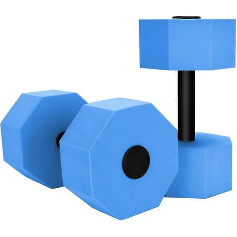 Wasserhantelset für Schwimmbäder, Schwimmflügel aus Schaumstoff für Wassergymnastik, Wasserfitnessgeräte (blau) (1/5)