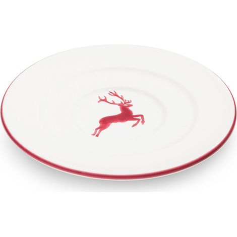 Gmundner Keramik Bordeauxr. Hirsch, Sous-assiette café gourmand(Ø16cm)