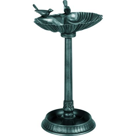 AMXCNOY Abreuvoir à oiseaux sur pied, bain d'oiseaux en plastique, résistant au gel, abreuvoir hivernal pour oiseaux sauvages, coupe d'eau, point d'eau 49,5 x 38 x 81 cm (1/5)