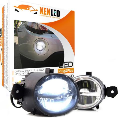 Pack Anti-brouillard LED BMW Série 1 E81 / X1 E84 / X3 E83 / X6 E70 - Droite + Gauche - Sans erreur ODB OBC CANBUS
