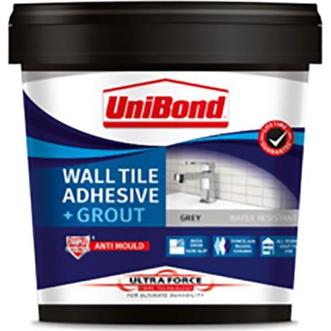 UniBond 2570754 Uforce Wall Grout Grey 1.38kg UNI6599