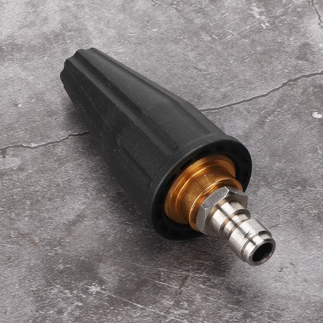 Hochdruckpistole mit 1/4"-Drehturbodüse, Schnellanschluss, leistungsstarkes Reinigungszubehör für Pistolen, rotierender Strahl, geeignet für die Auto- und Oberflächenreinigung, Edelstahl, Sofortanschl (1/5)