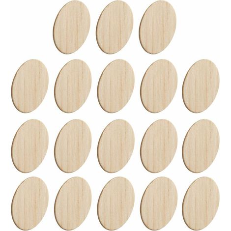 Lot de 18 cache vis adhésif autocollant en bois naturel diamètre 18 mm – Finition propre et soignée – Protection contre l'humidité et la poussière (1/3)